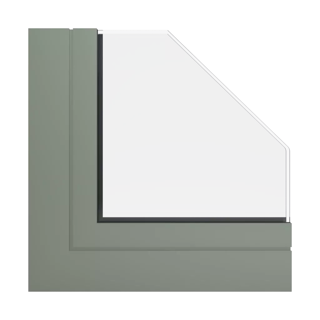 RAL 7033 Zementgrau fenster fensterprofile aliplast max-light-modern