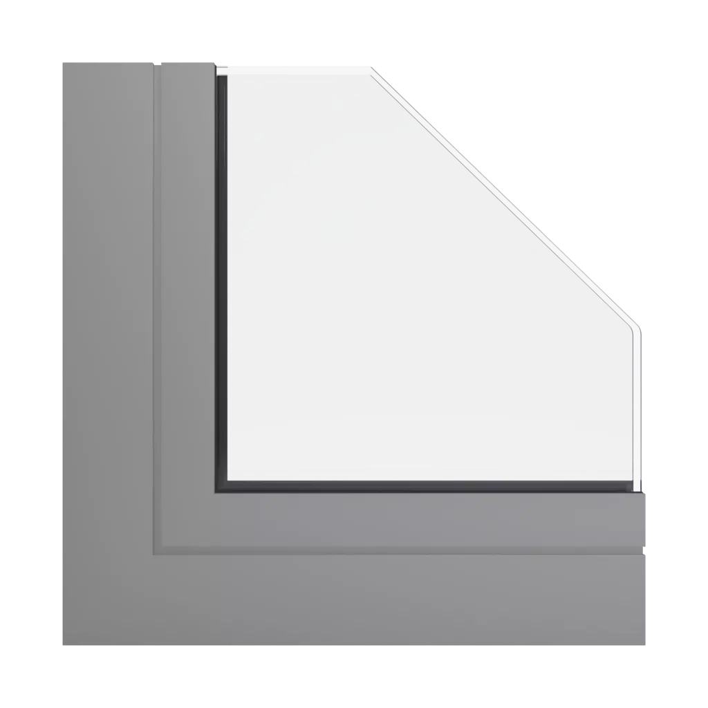 RAL 9007 Graualuminium fenster fensterprofile aliplast max-light-modern