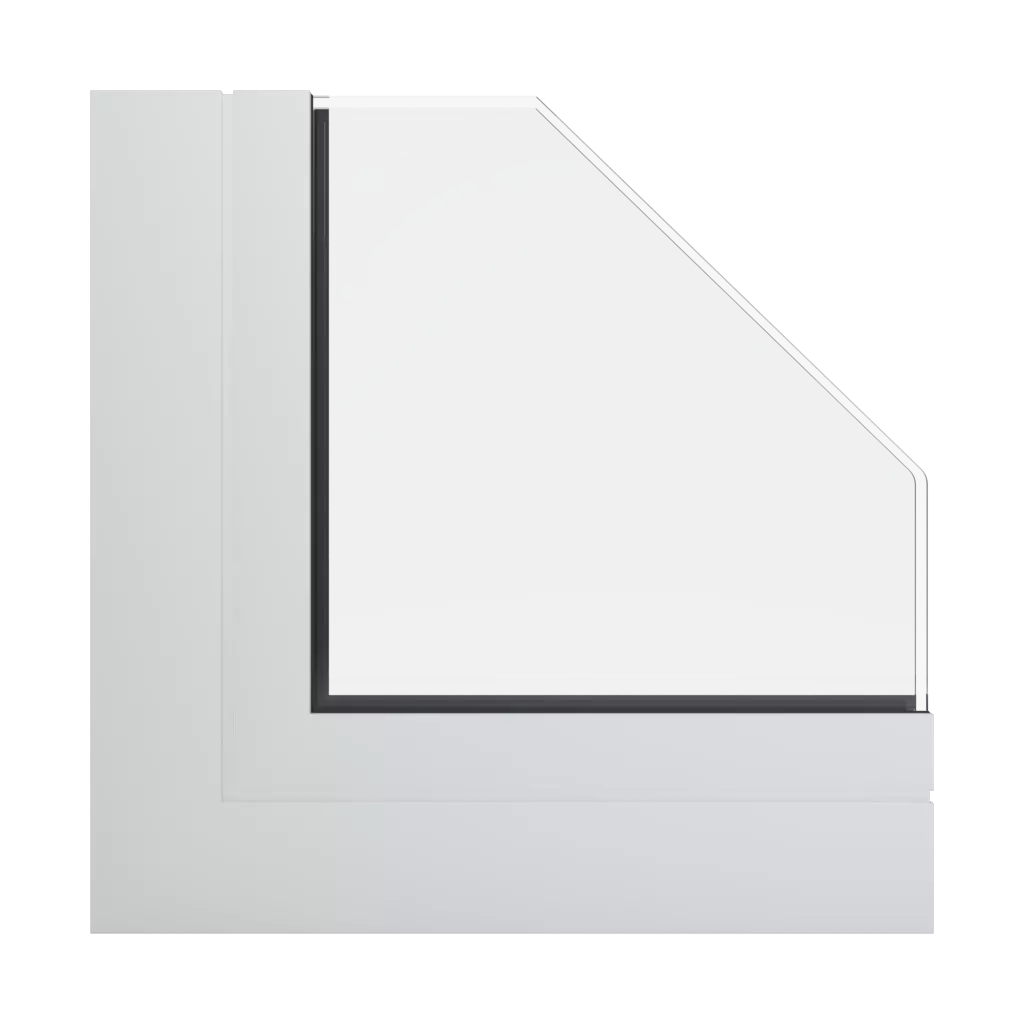 RAL 9016 Verkehrsweiß fenster fensterprofile aliplast max-light-modern