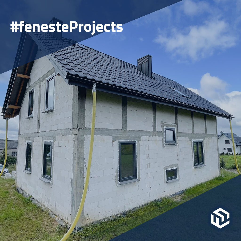 Ein Einfamilienhaus in einem Vorort von Krakau      